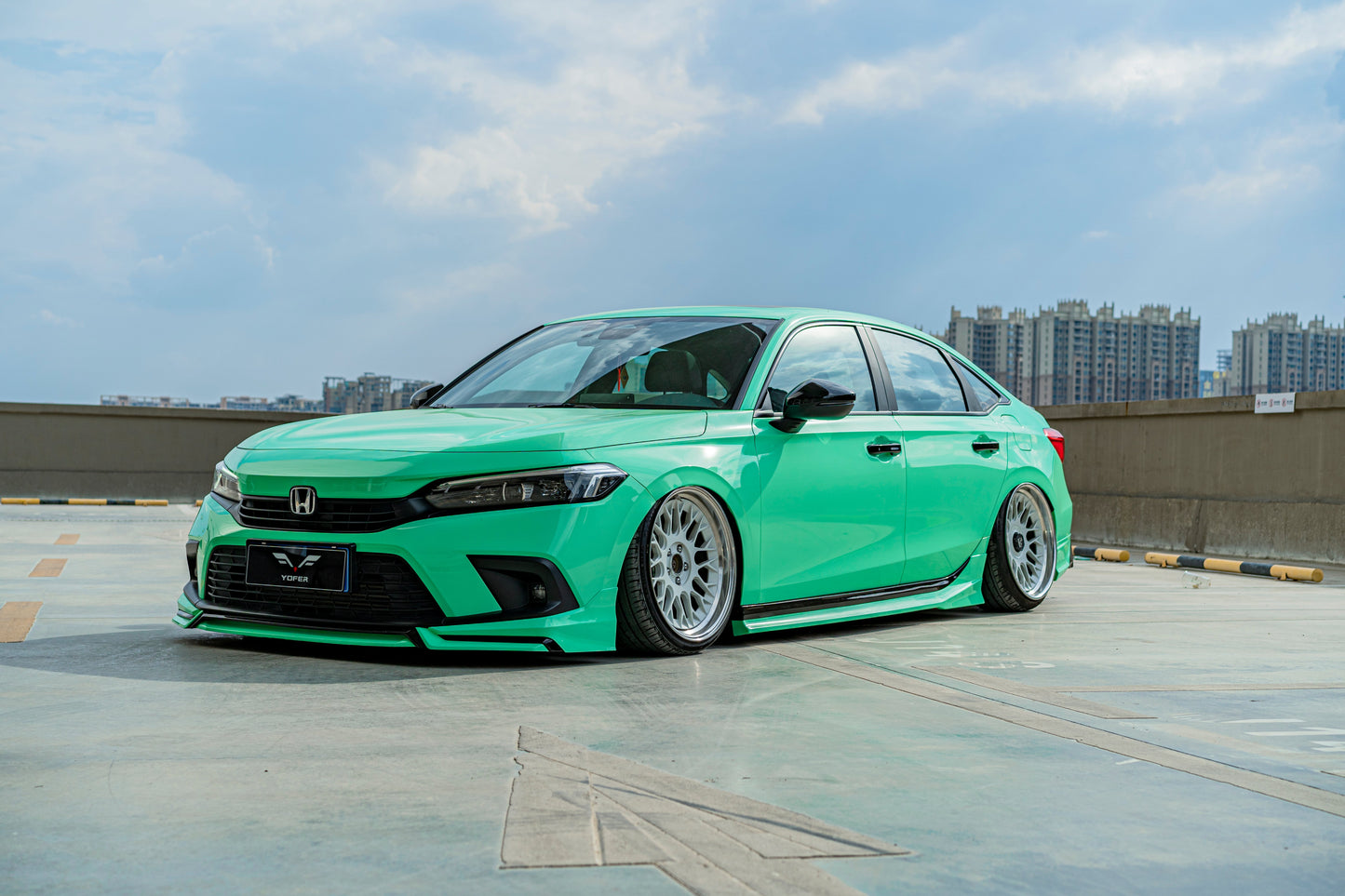 Honda Civic 11th Gen FE1 FE2 FE4 2022-ON Sedan with Aftermarket Parts - Package A PP Polypropylene & ABS from Yofer.co