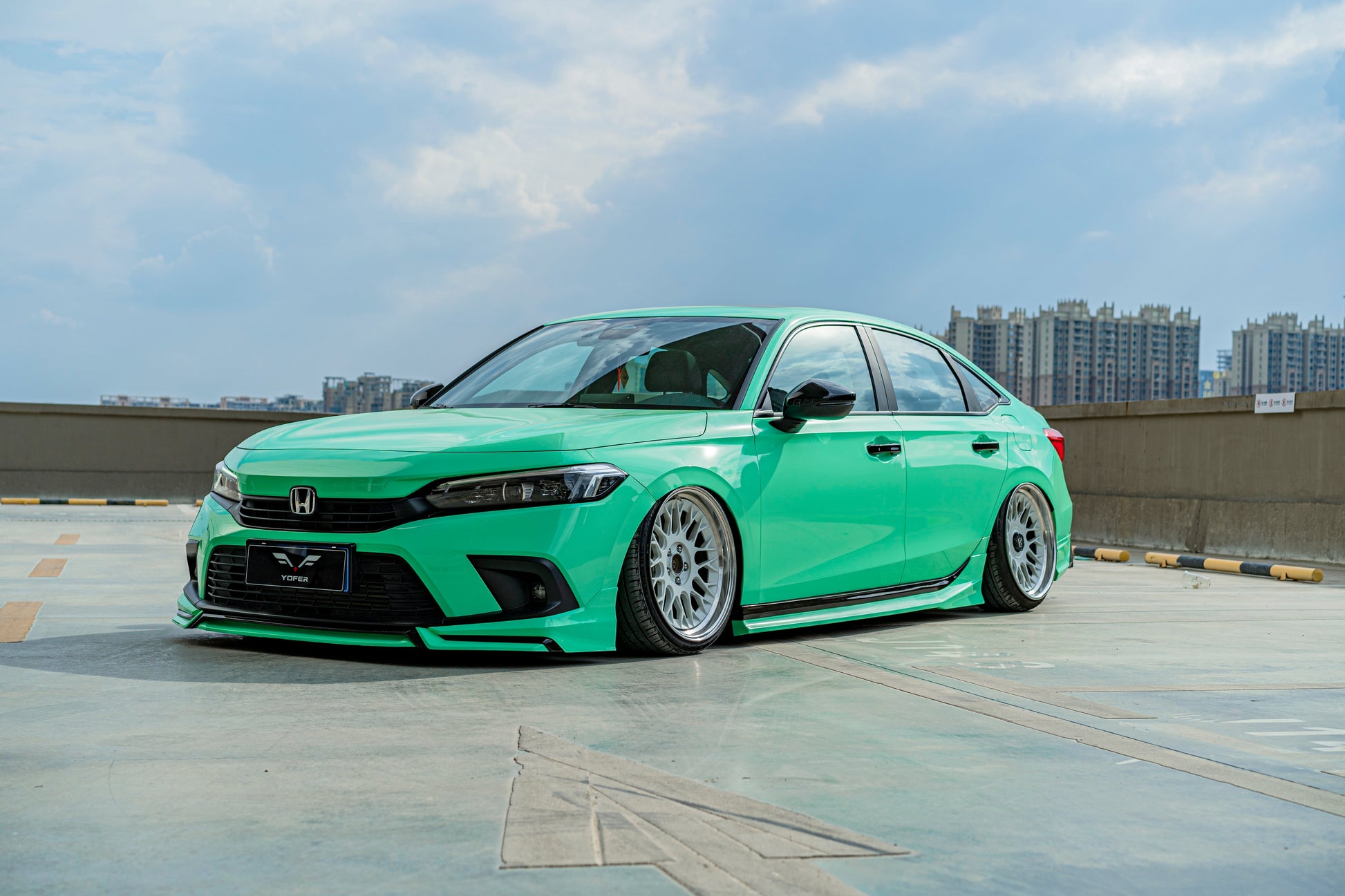 Honda Civic 11th Gen FE1 FE2 FE4 2022-ON Sedan with Aftermarket Parts - Package A PP Polypropylene & ABS from Yofer.co