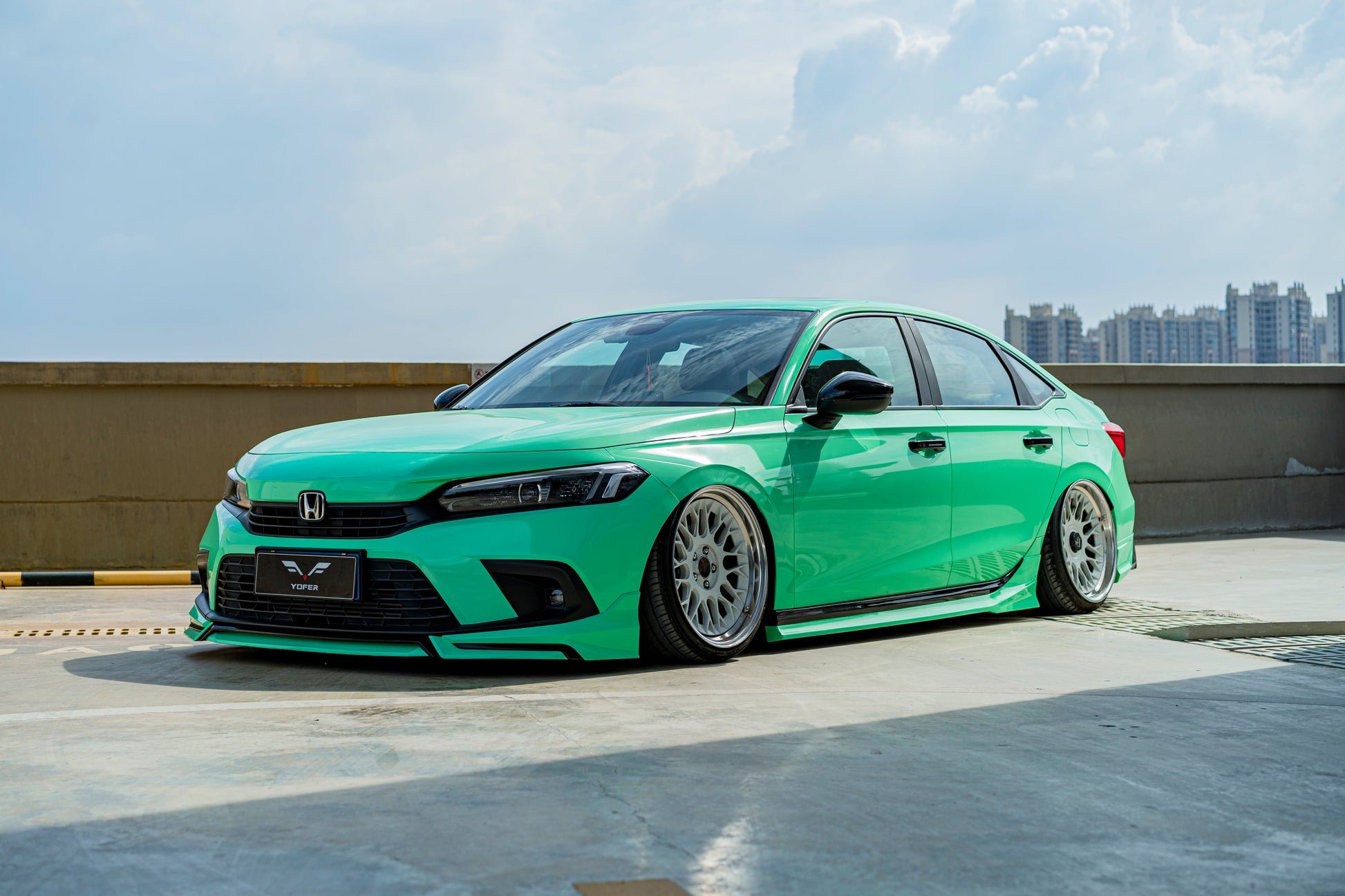Honda Civic 11th Gen FE1 FE2 FE4 2022-ON Sedan with Aftermarket Parts - Package A PP Polypropylene & ABS from Yofer.co