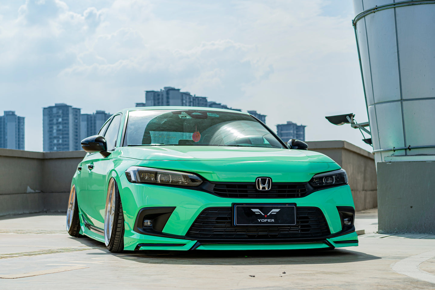Honda Civic 11th Gen FE1 FE2 FE4 2022-ON Sedan with Aftermarket Parts - Package A PP Polypropylene & ABS from Yofer.co