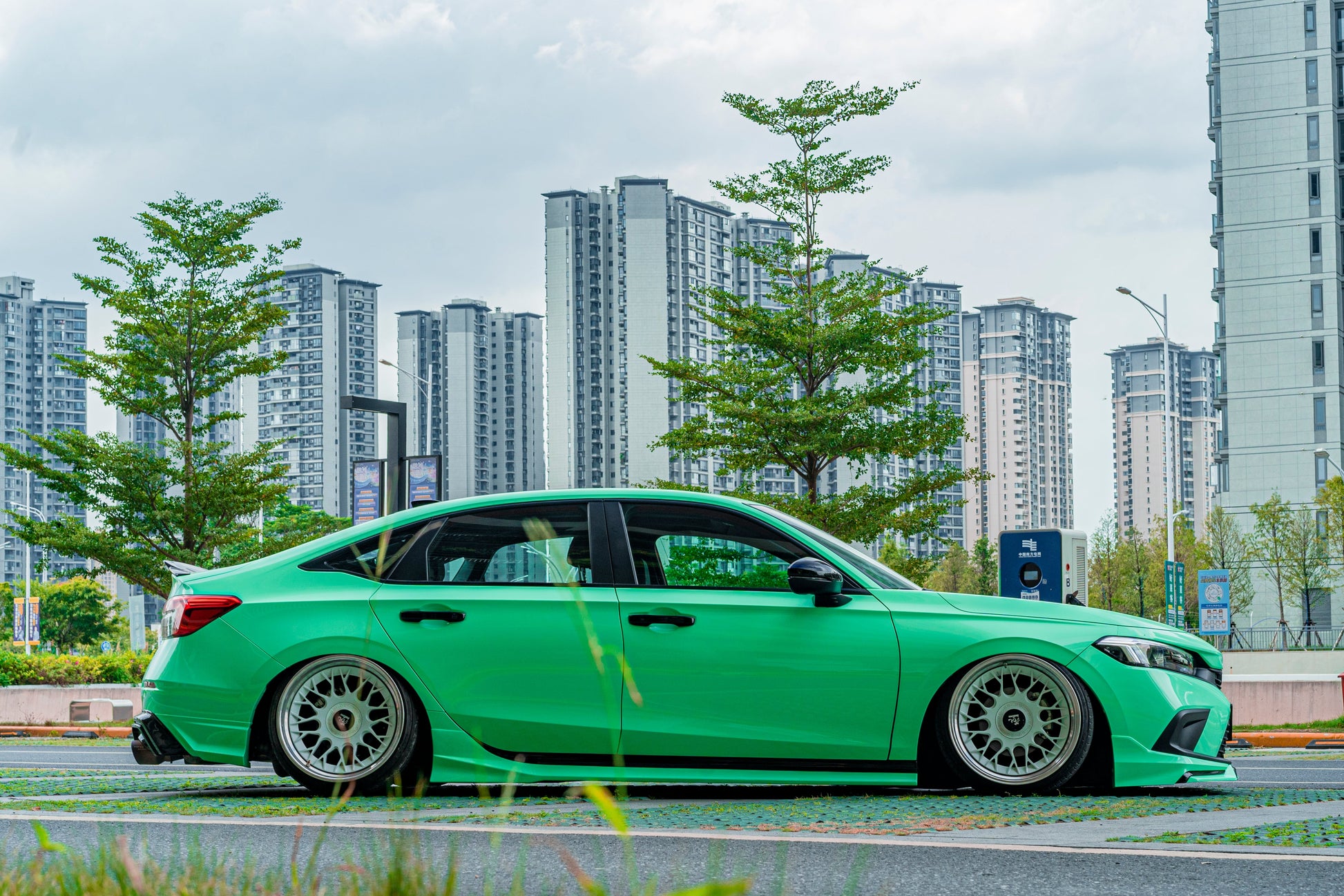 Honda Civic 11th Gen FE1 FE2 FE4 2022-ON Sedan with Aftermarket Parts - Package A PP Polypropylene & ABS from Yofer.co