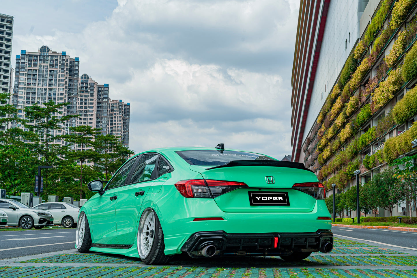 Honda Civic 11th Gen FE1 FE2 FE4 2022-ON Sedan with Aftermarket Parts - Package A PP Polypropylene & ABS from Yofer.co
