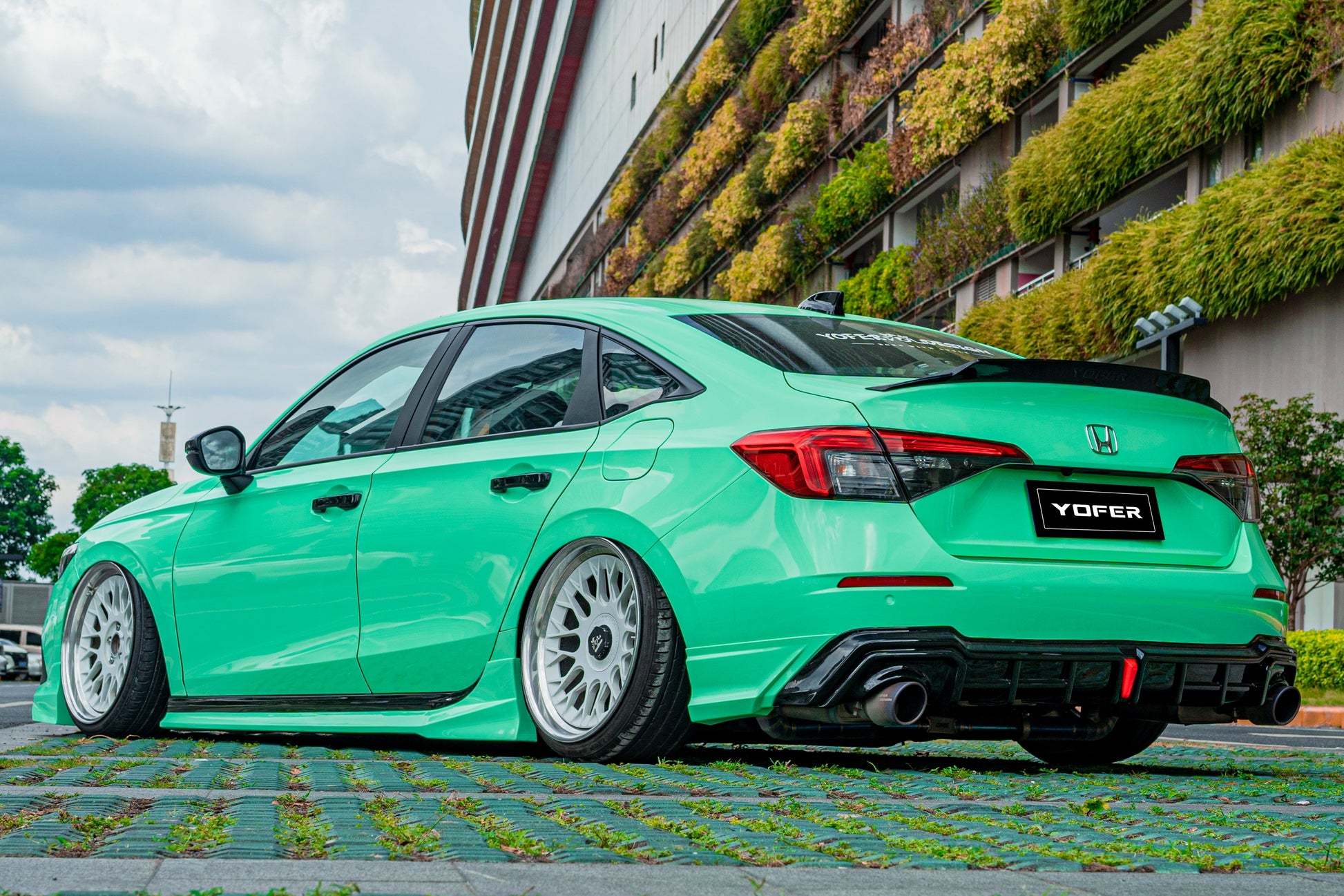 Honda Civic 11th Gen FE1 FE2 FE4 2022-ON Sedan with Aftermarket Parts - Package A PP Polypropylene & ABS from Yofer.co