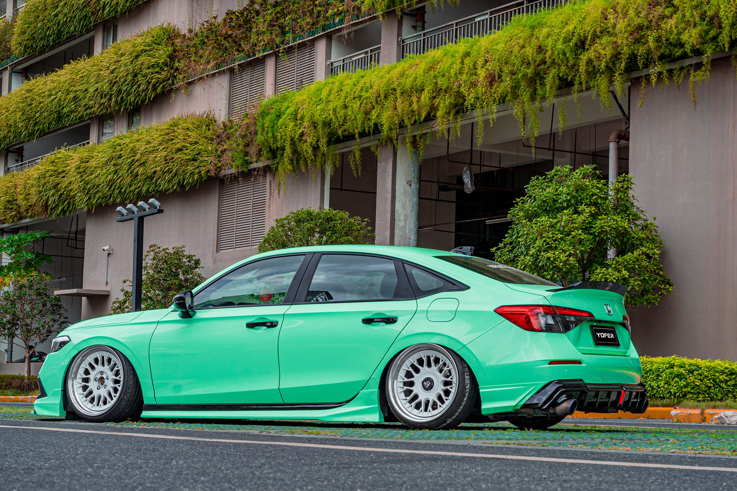 Honda Civic 11th Gen FE1 FE2 FE4 2022-ON Sedan with Aftermarket Parts - Package A PP Polypropylene & ABS from Yofer.co