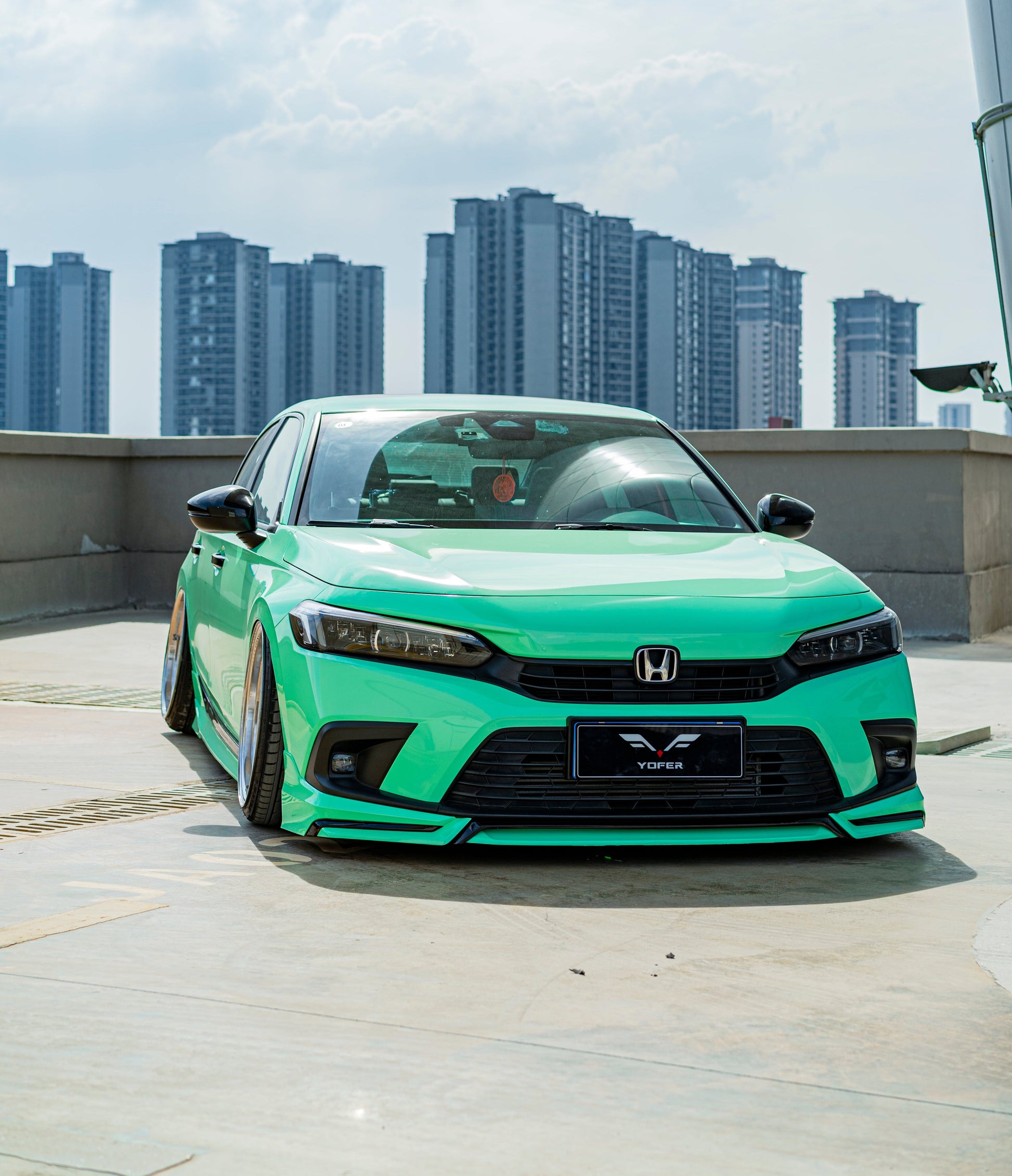 Honda Civic 11th Gen FE1 FE2 FE4 2022-ON Sedan with Aftermarket Parts - Package A PP Polypropylene & ABS from Yofer.co