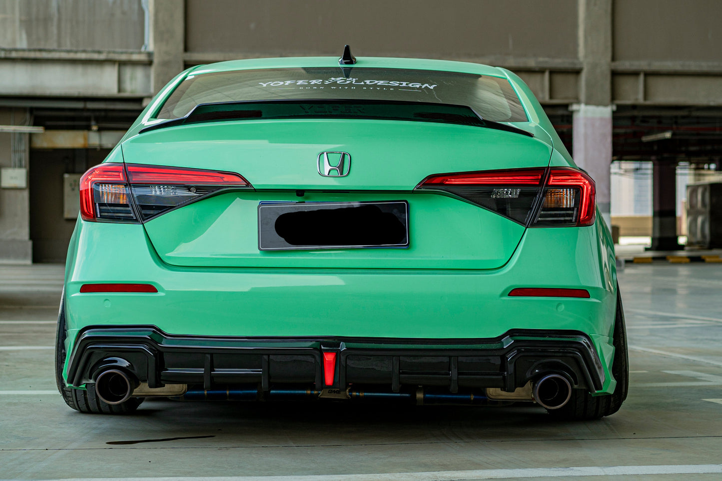 Honda Civic 11th Gen FE1 FE2 FE4 2022-ON Sedan with Aftermarket Parts - Package A PP Polypropylene & ABS from Yofer.co