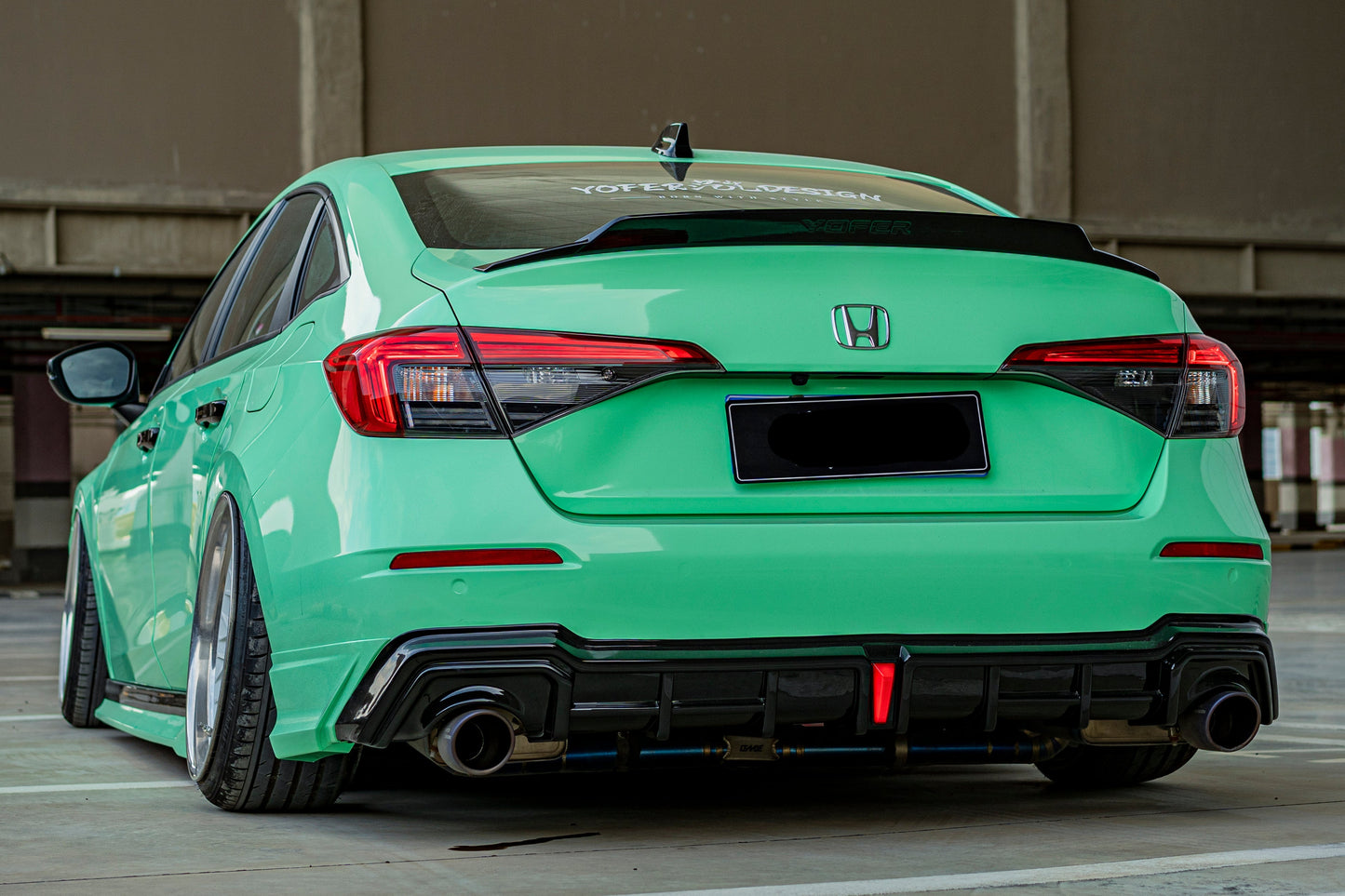 Honda Civic 11th Gen FE1 FE2 FE4 2022-ON Sedan with Aftermarket Parts - Package A PP Polypropylene & ABS from Yofer.co