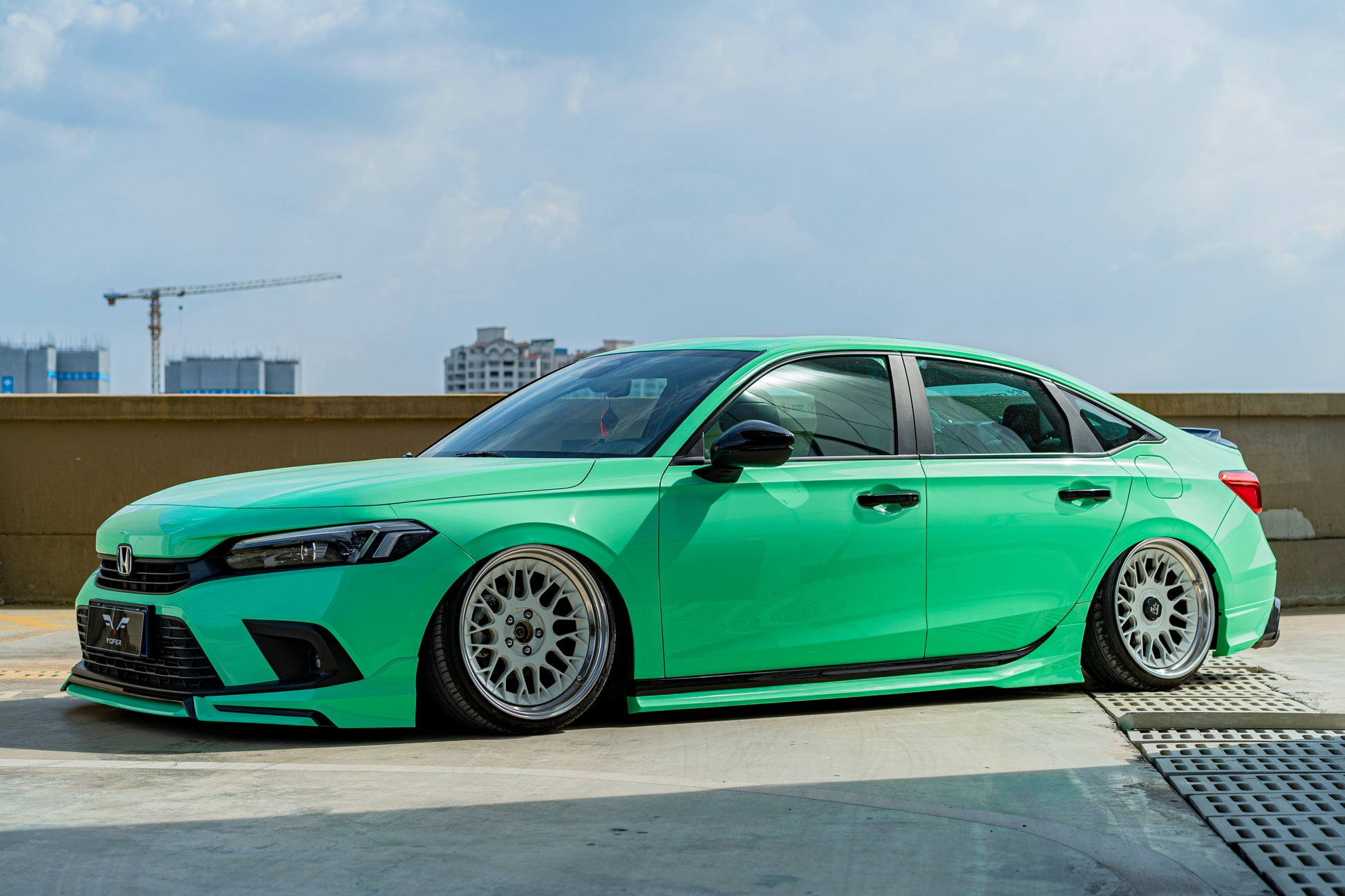 Honda Civic 11th Gen FE1 FE2 FE4 2022-ON Sedan with Aftermarket Parts - Package A PP Polypropylene & ABS from Yofer.co