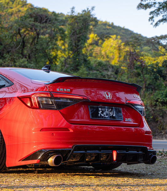 Honda Civic 11th Gen FE1 FE2 FE4 2022-ON with Aftermarket Parts - Rear Diffuser PP from Yofer.co