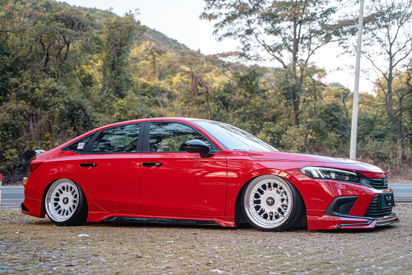 Honda Civic 11th Gen FE1 FE2 FE4 2022-ON Sedan with Aftermarket Parts - Package A PP Polypropylene & ABS from Yofer.co