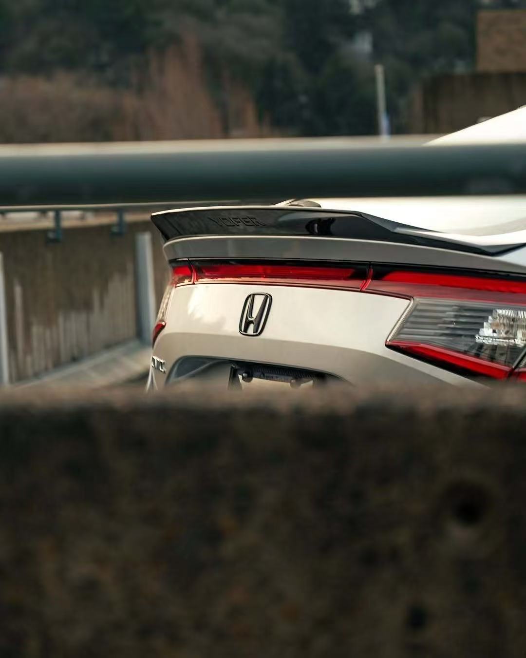 Honda Civic 11th Gen FE1 FE2 FE4 2022-ON with Aftermarket Parts - V1 Style Rear Spoiler ABS from Yofer.co