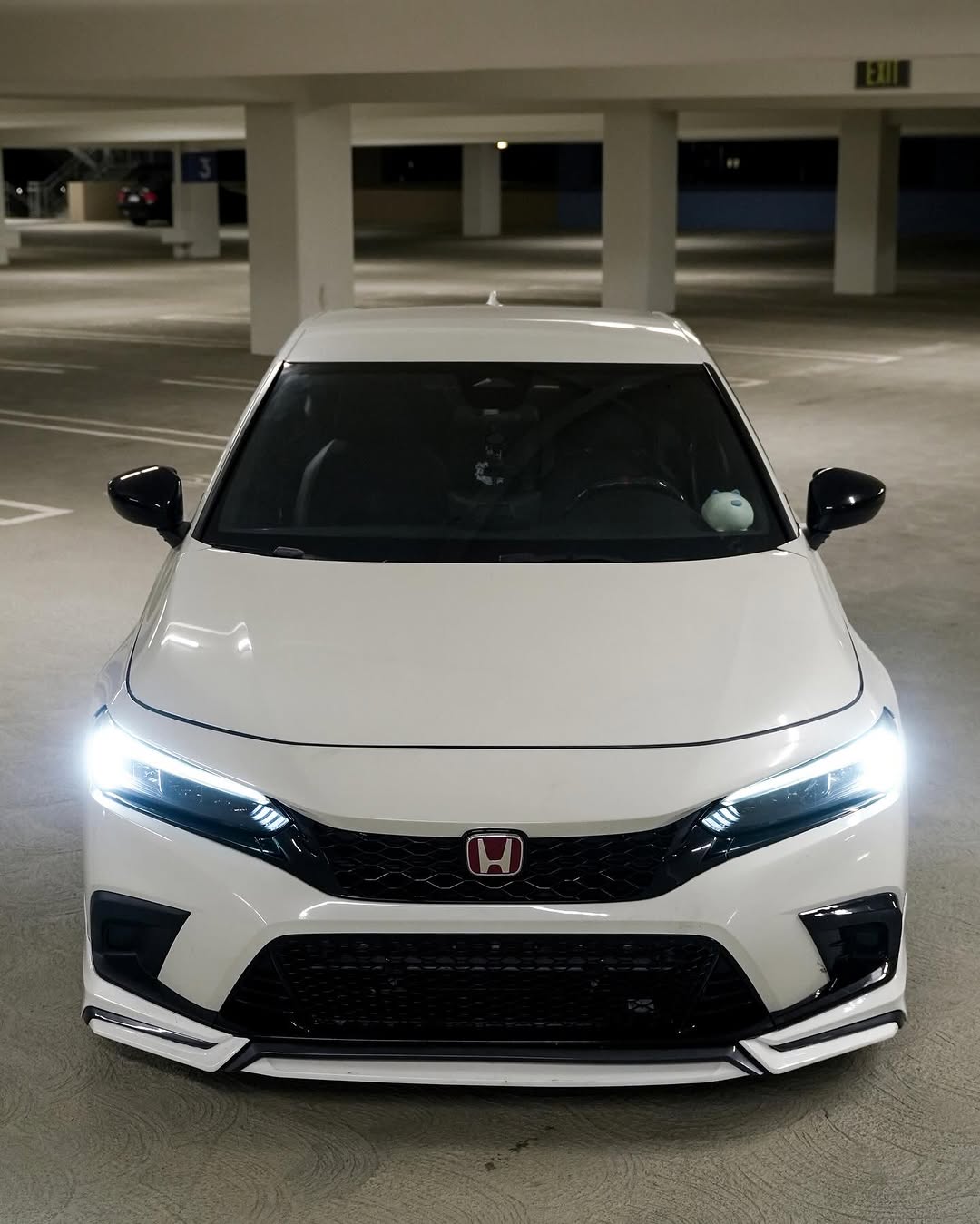 Honda Civic 11th Gen FE1 FE2 FE4 2022 2023 2024 & Civic 11th Gen FL1 FL2 FL4 2022 2023 2024 with Aftermarket Parts - V1 Front Lip Splitter PP from Yofer.co