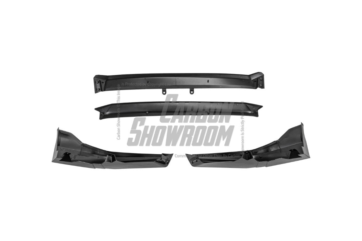 Honda Civic 11th Gen FE1 FE2 FE4 2022 2023 2024 & Civic 11th Gen FL1 FL2 FL4 2022 2023 2024 with Aftermarket Parts - V1 Front Lip Splitter PP from Yofer.co