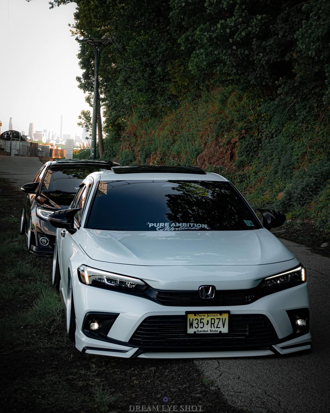 Honda Civic 11th Gen FE1 FE2 FE4 2022-ON & Civic 11th Gen FL1 FL2 FL4 2022-ON with Aftermarket Parts - V1 Style Front Lip Spliter PP from Yofer.co