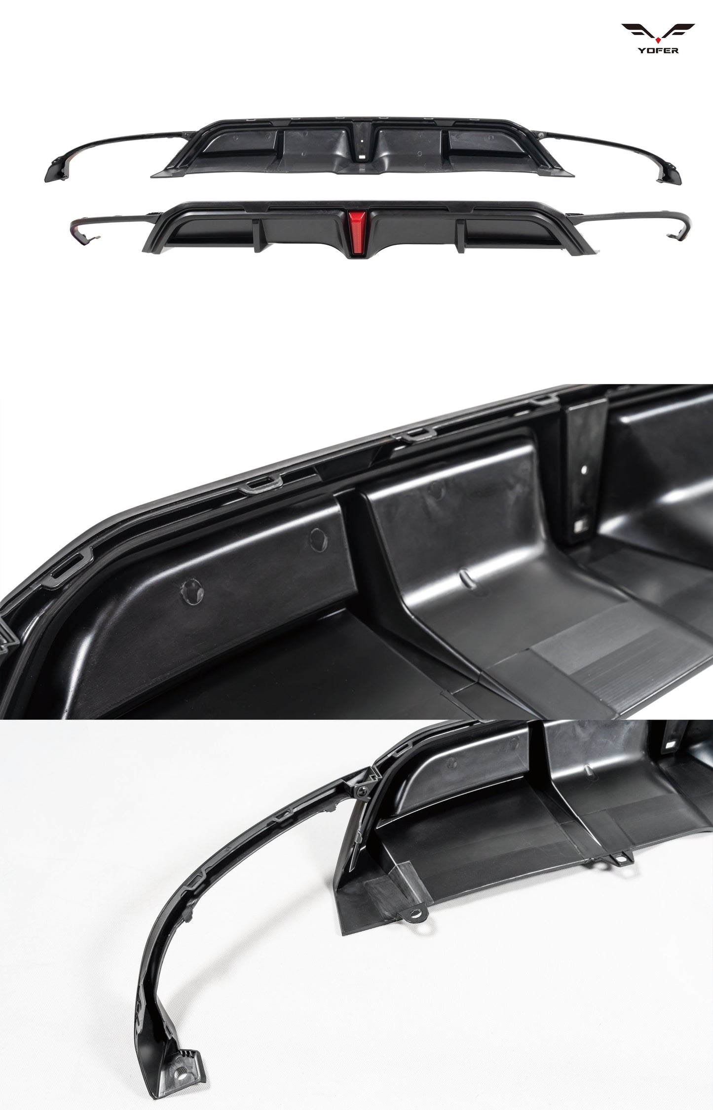 Honda Civic 11th Gen FL1 FL2 FL4 2022-ON with Aftermarket Parts - Rear Diffuser PP from Yofer.co