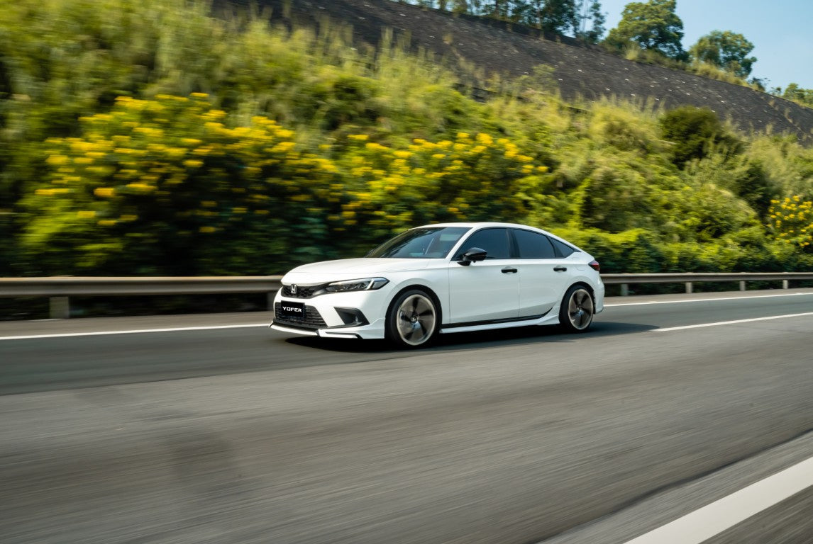 Honda Civic 11th Gen FL1 FL2 FL4 2022-ON Hatchback with Aftermarket Parts - Package A PP Polypropylene from Yofer.co