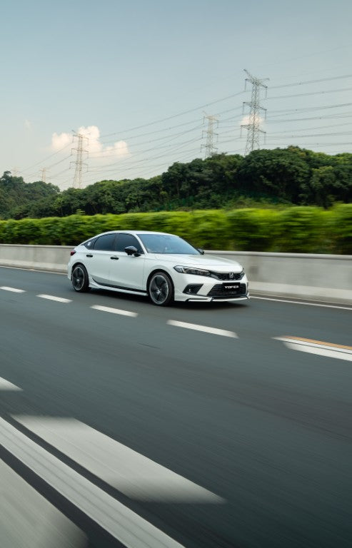 Honda Civic 11th Gen FL1 FL2 FL4 2022-ON Hatchback with Aftermarket Parts - Package A PP Polypropylene from Yofer.co