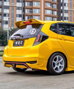 Honda Fit 3rd Gen GK3 GK4 GK5 GK6 GK7 GH7 GP5 GP6 2018 2019 2020 with Aftermarket Parts - Rear Diffuser & Canards PP from Yofer.co