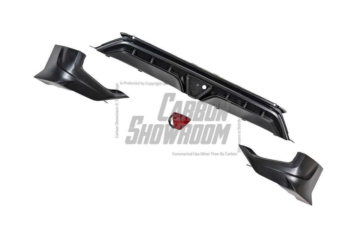 Honda Fit 3rd Gen GK3 GK4 GK5 GK6 GK7 GH7 GP5 GP6 2018 2019 2020 with Aftermarket Parts - Rear Diffuser & Canards PP from Yofer.co