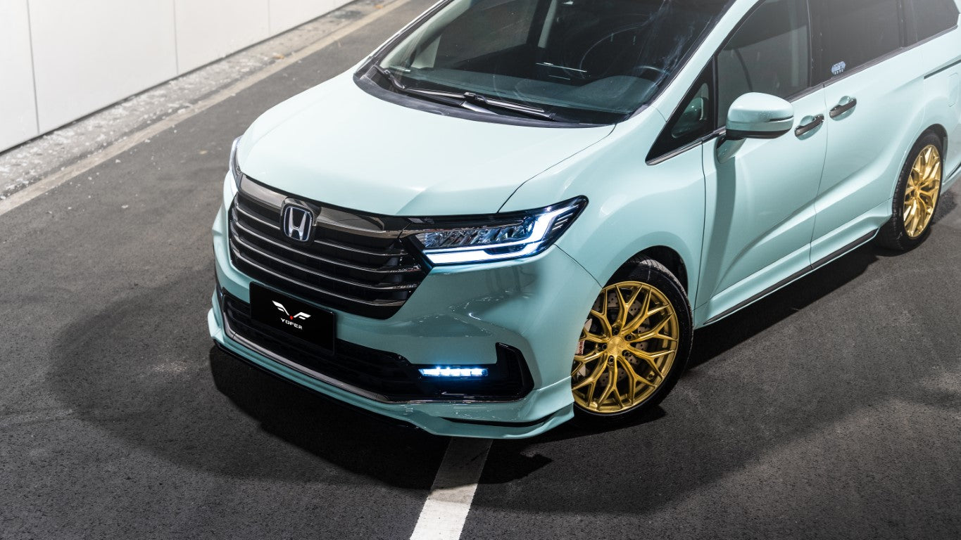 Honda Odyssey EX/EX-L/LX/Sport/Touring/Elite 2021-2024 with Aftermarket Parts - Front Lip PP from Yofer.co
