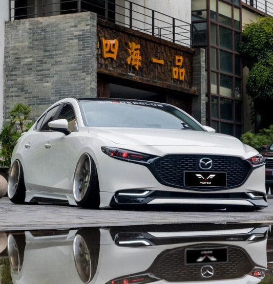 Mazda3 4th Gen BP 2019-ON with Aftermarket Parts - Full Body Kit PP Polypropylene & ABS from Yofer.co