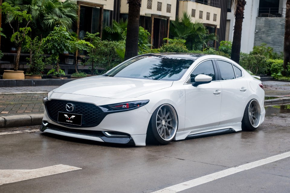 Mazda Mazda3 4th Gen BP 2019-ON with Aftermarket Parts - Side Skirts PP from Yofer.co