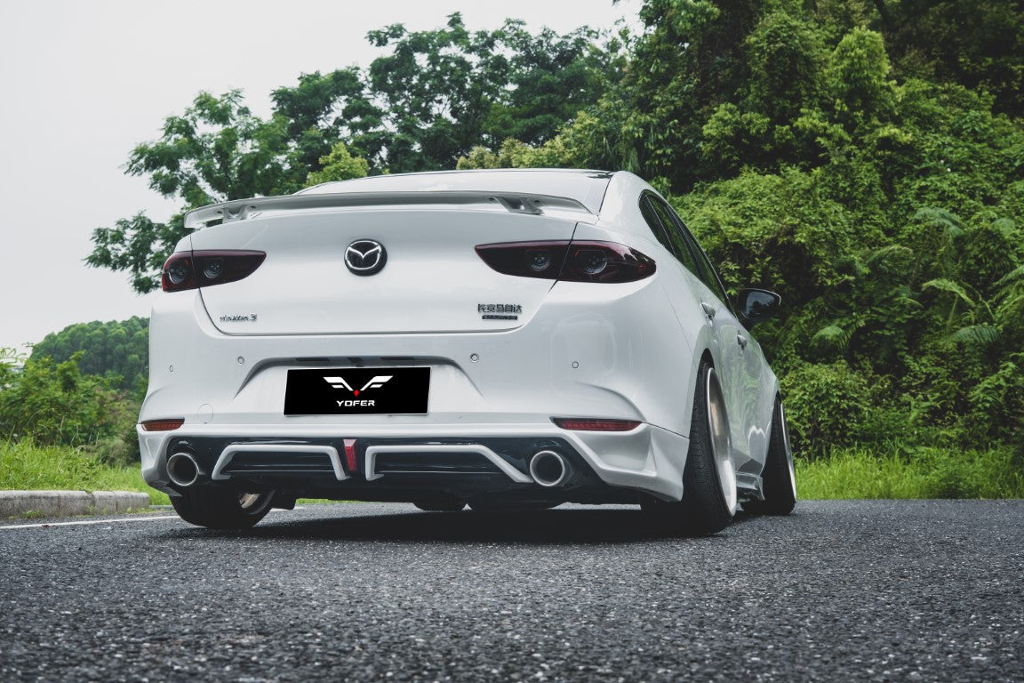 Mazda Mazda3 4th Gen BP 2019-ON with Aftermarket Parts - Rear Spoiler ABS from Yofer.co