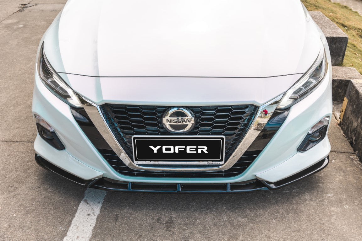 Nissan Altima L34 2019-2022 with Aftermarket Parts - Front Lip Splitter PP from Yofer.co