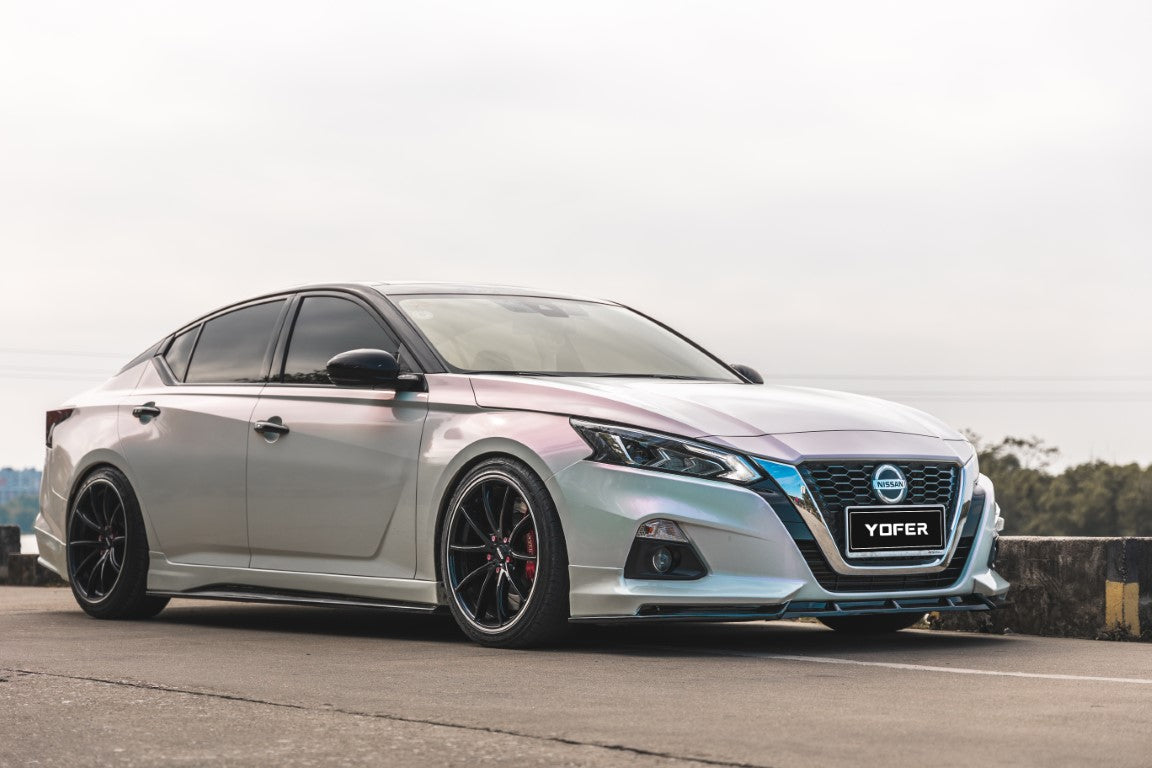 Nissan Altima L34 2019-2022 with Aftermarket Parts - Front Lip Splitter PP from Yofer.co