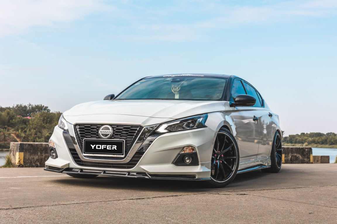 Nissan Altima L34 2019-2022 with Aftermarket Parts - Front Lip Splitter PP from Yofer.co