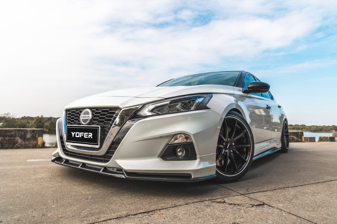 Nissan Altima L34 2019-2022 with Aftermarket Parts - Front Lip Splitter PP from Yofer.co