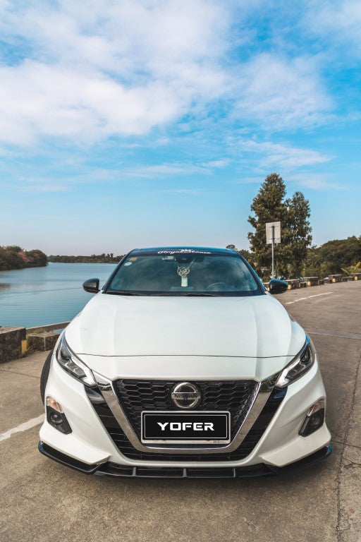 Nissan Altima L34 2019-2022 with Aftermarket Parts - Front Lip Splitter PP from Yofer.co