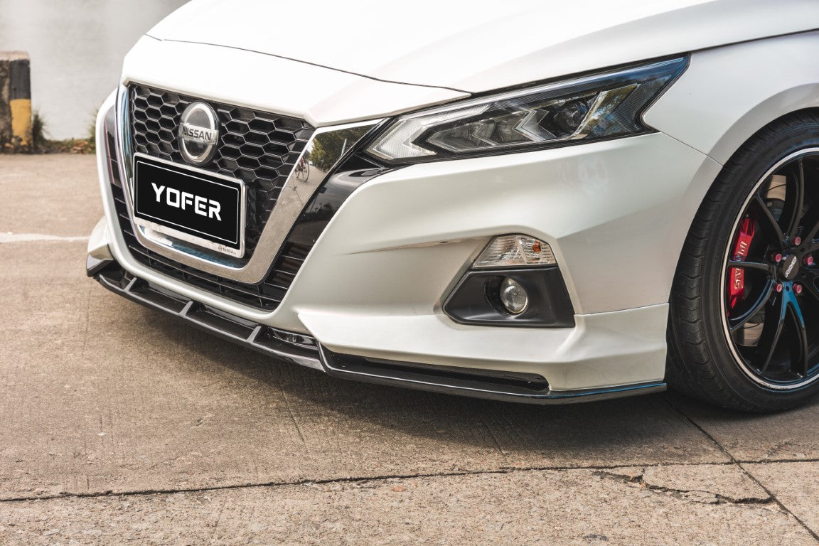 Nissan Altima L34 2019-2022 with Aftermarket Parts - Front Lip Splitter PP from Yofer.co