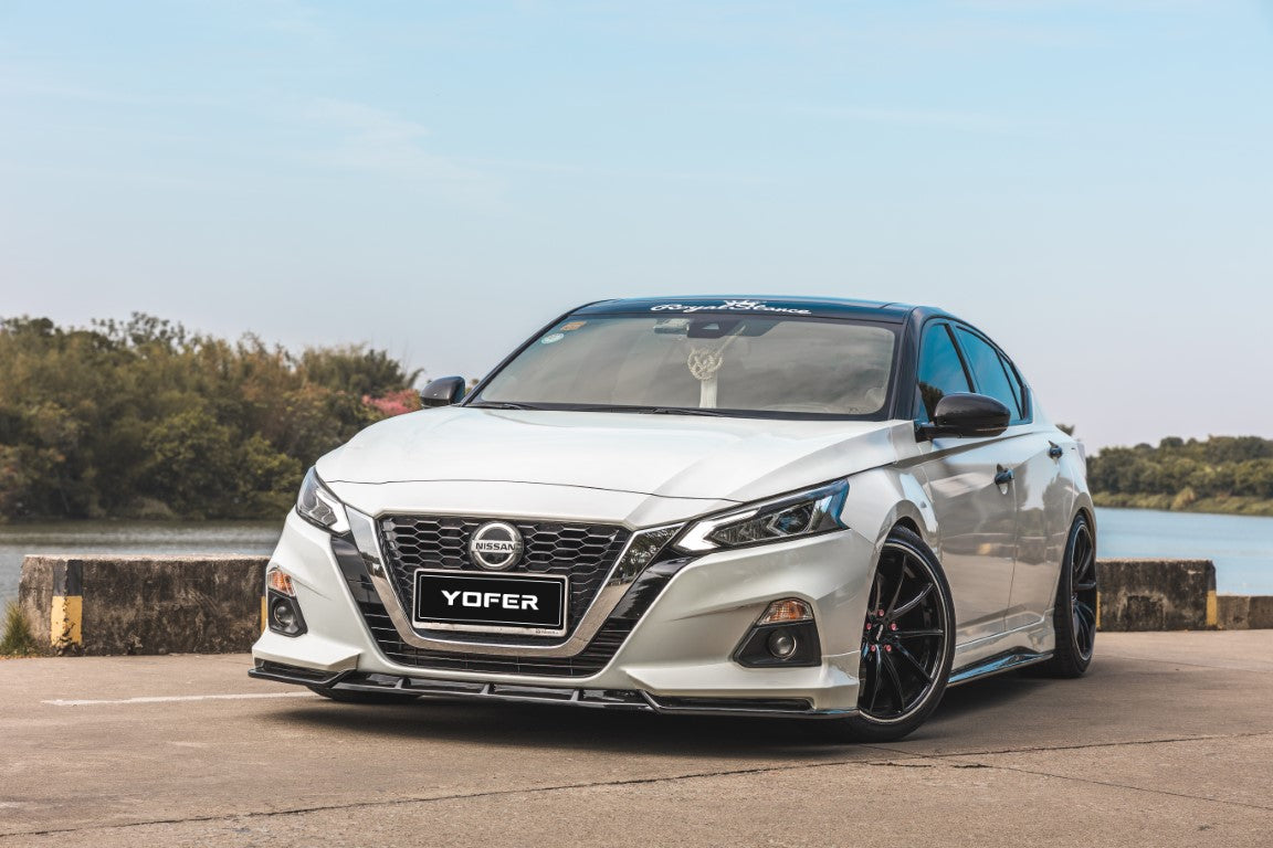 Nissan Altima L34 2019-2022 with Aftermarket Parts - Front Lip Splitter PP from Yofer.co