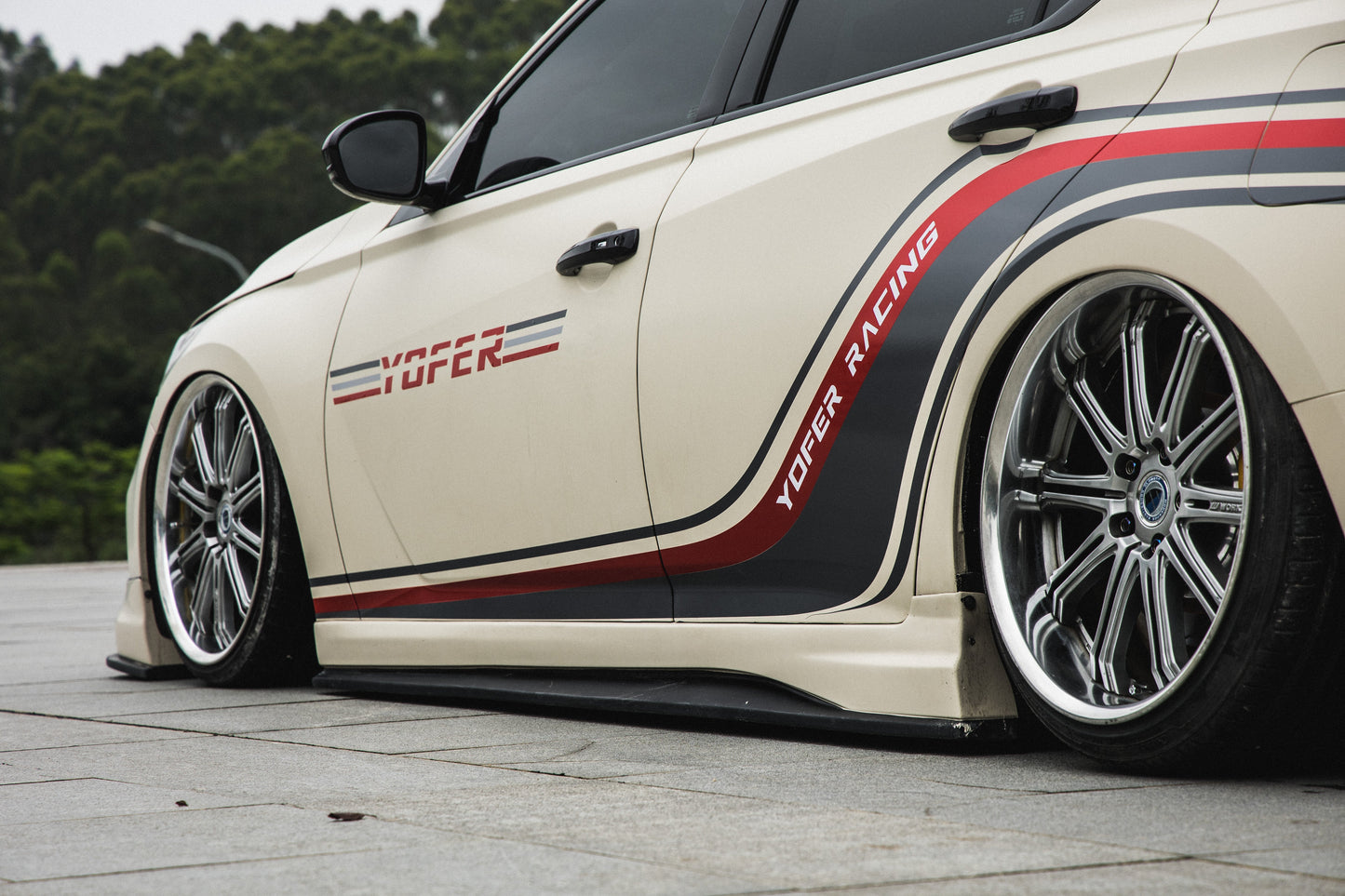Tesla Nissan Altima L34 2019 2020 2021 2022 with Aftermarket Parts - Full Body Kit ABS from Yofer.co