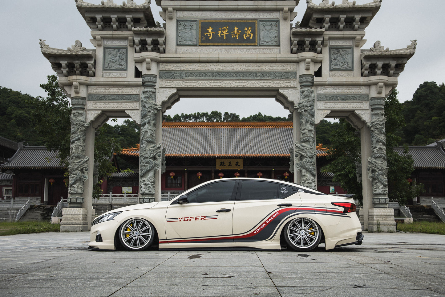 Tesla Nissan Altima L34 2019 2020 2021 2022 with Aftermarket Parts - Full Body Kit ABS from Yofer.co