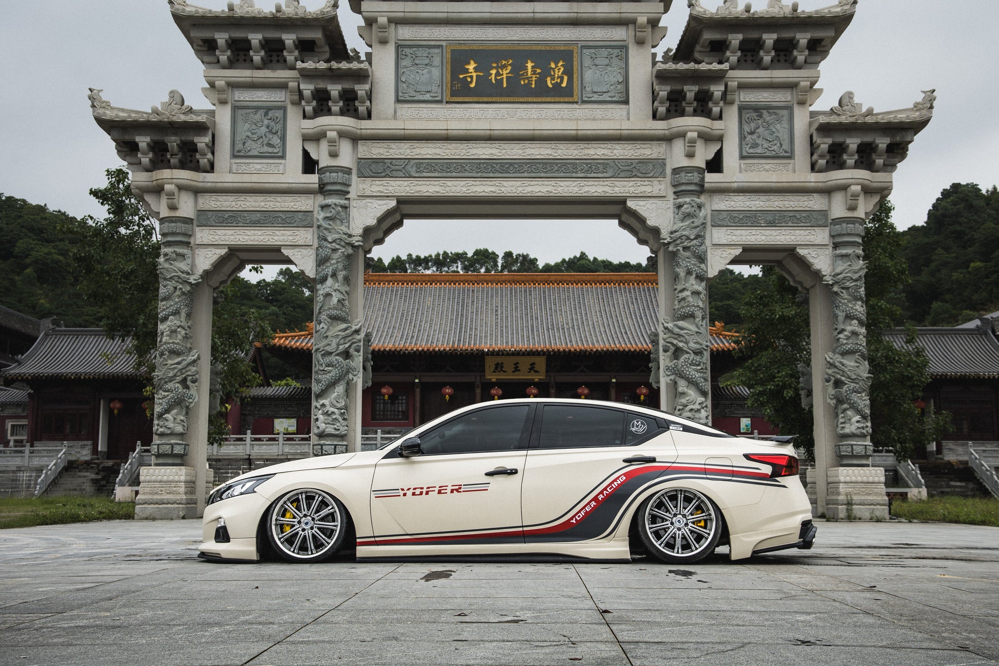 Tesla Nissan Altima L34 2019 2020 2021 2022 with Aftermarket Parts - Full Body Kit ABS from Yofer.co