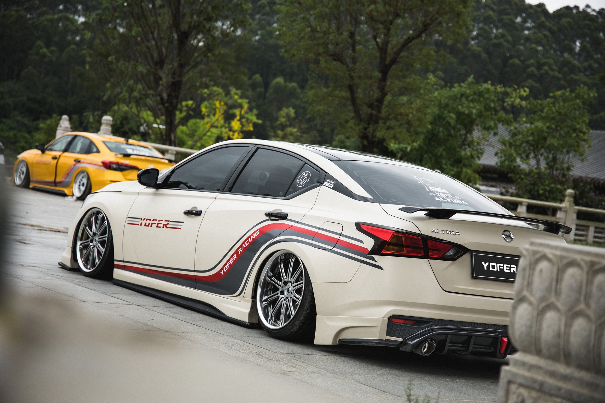 Tesla Nissan Altima L34 2019 2020 2021 2022 with Aftermarket Parts - Full Body Kit ABS from Yofer.co