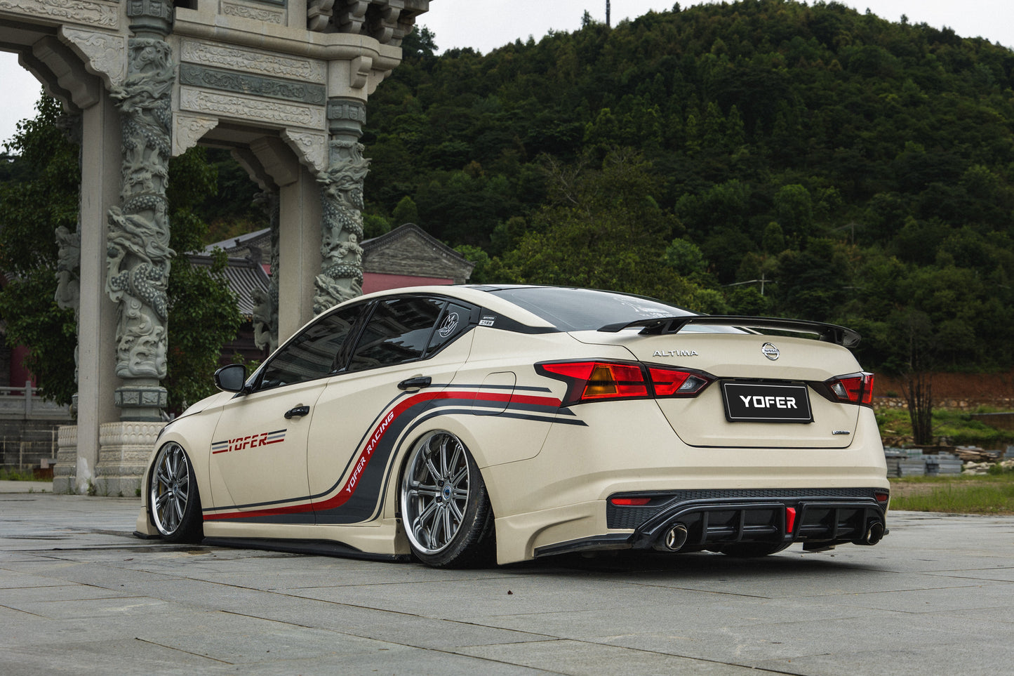 Tesla Nissan Altima L34 2019 2020 2021 2022 with Aftermarket Parts - Full Body Kit ABS from Yofer.co