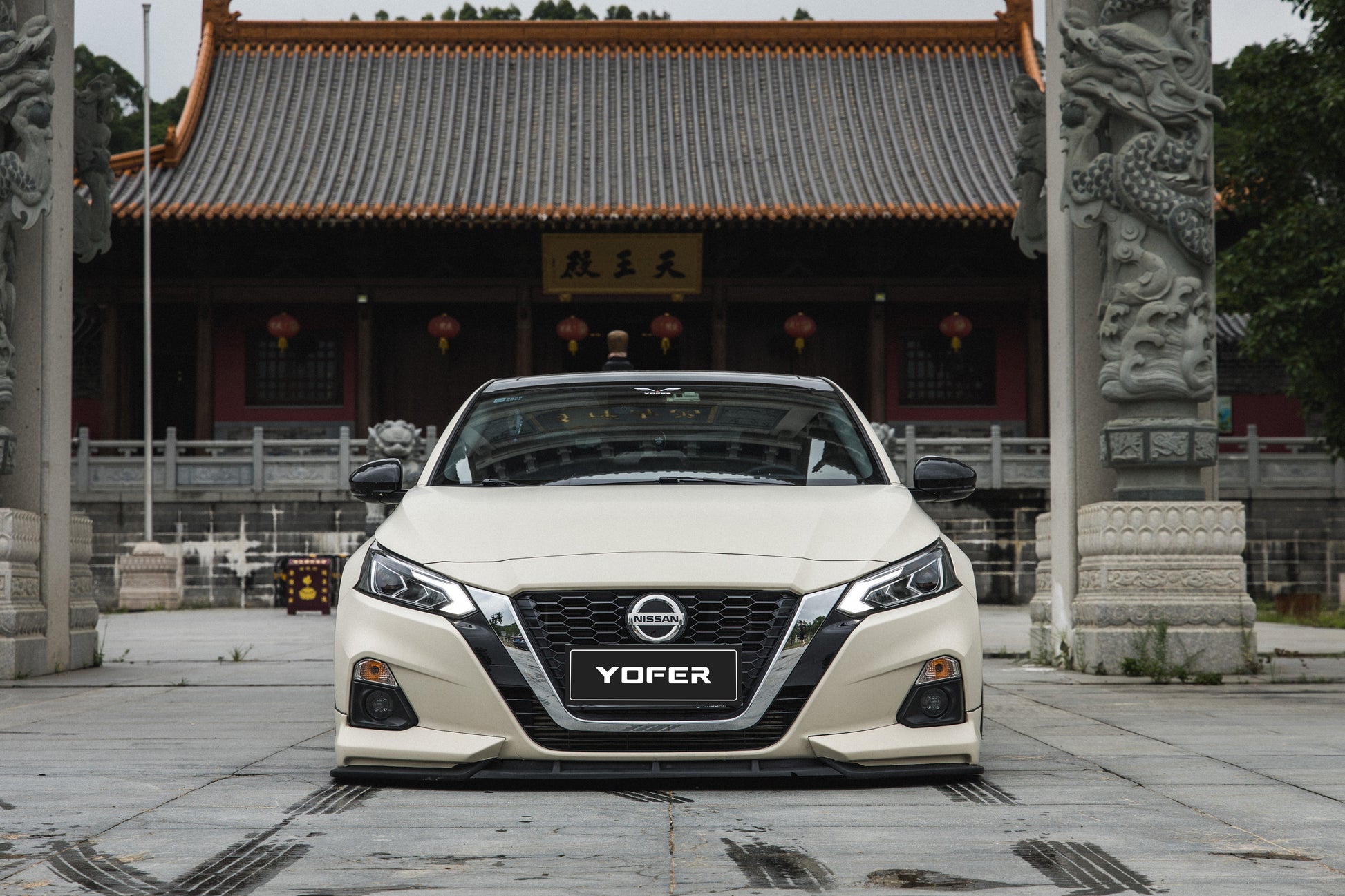 Tesla Nissan Altima L34 2019 2020 2021 2022 with Aftermarket Parts - Full Body Kit ABS from Yofer.co