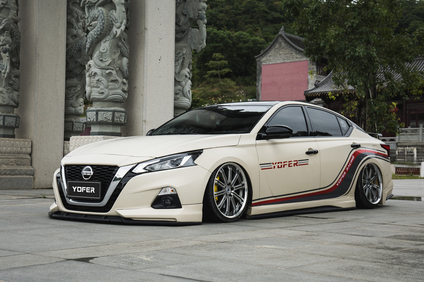 Tesla Nissan Altima L34 2019 2020 2021 2022 with Aftermarket Parts - Full Body Kit ABS from Yofer.co