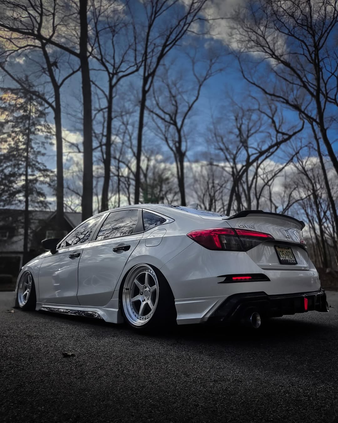 Honda Civic 11th Gen FE1 FE2 FE4 2022-ON with Aftermarket Parts - Rear Diffuser & Canards PP from Yofer.co