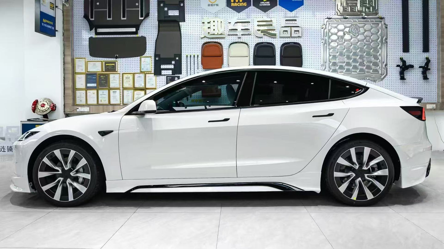Tesla Model 3 Highland / Performance 2024 with Aftermarket Parts - Rear Spoiler Pre-preg Carbon Fiber / ABS from Yofer.co