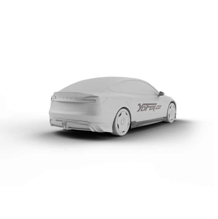 Tesla Model 3 Highland / Performance 2024 with Aftermarket Parts - Side Skirts ABS /PP from Yofer.co