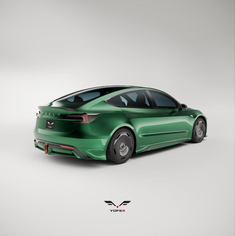 Tesla Model 3 Highland / Performance 2024 with Aftermarket Parts - Side Skirts ABS /PP from Yofer.co