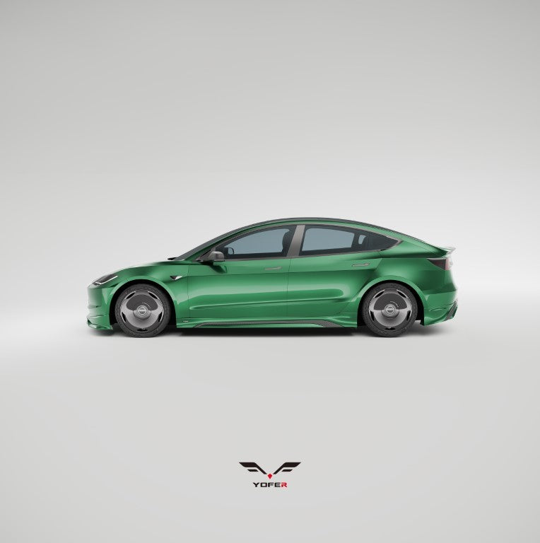 Tesla Model 3 Highland / Performance 2024 with Aftermarket Parts - Side Skirts ABS /PP from Yofer.co