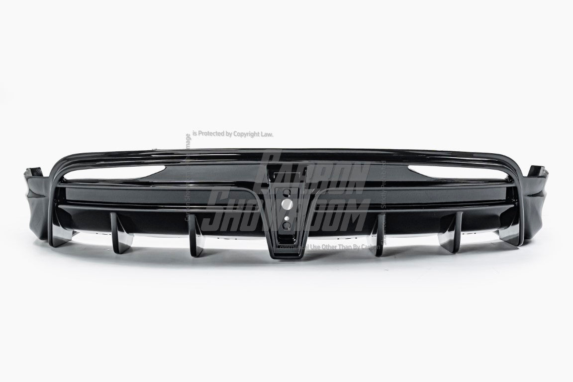 Tesla Model X Performance / Plaid / Standard Range / P100D / P90D / Long Range Plus / Base / 100D / 90D / 75D / 70D 2016-ON with Aftermarket Parts - Rear Diffuser PP from Yofer.co