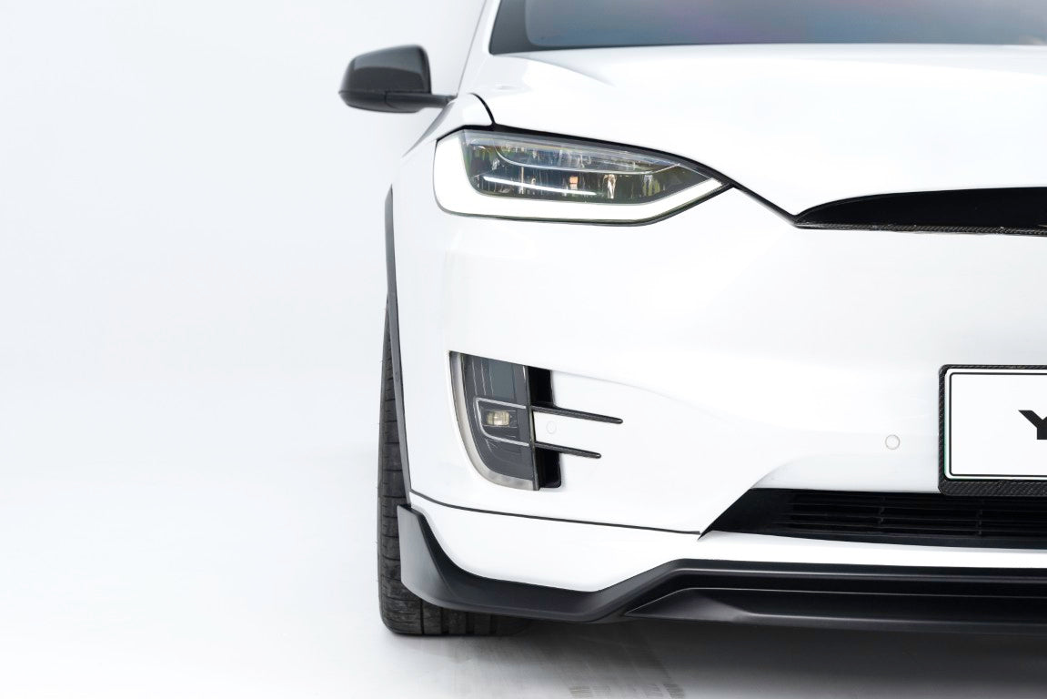 Tesla Model X Performance / Standard Range / P100D / P90D / Long Range Plus / 100D / 90D / 75D / 70D 2016 2017 2018 2019 2020 2021 with Aftermarket Parts - Front Lip PP from Yofer.co