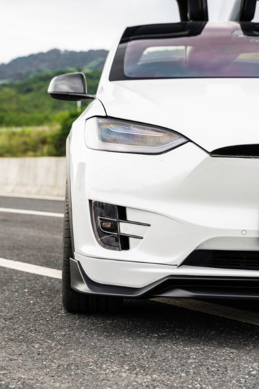 Tesla Model X Performance / Standard Range / P100D / P90D / Long Range Plus / 100D / 90D / 75D / 70D 2016 2017 2018 2019 2020 2021 with Aftermarket Parts - Front Lip PP from Yofer.co