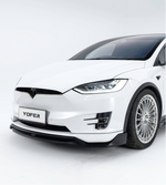 Tesla Model X Performance / Standard Range / P100D / P90D / Long Range Plus / 100D / 90D / 75D / 70D 2016 2017 2018 2019 2020 2021 with Aftermarket Parts - Front Lip PP from Yofer.co